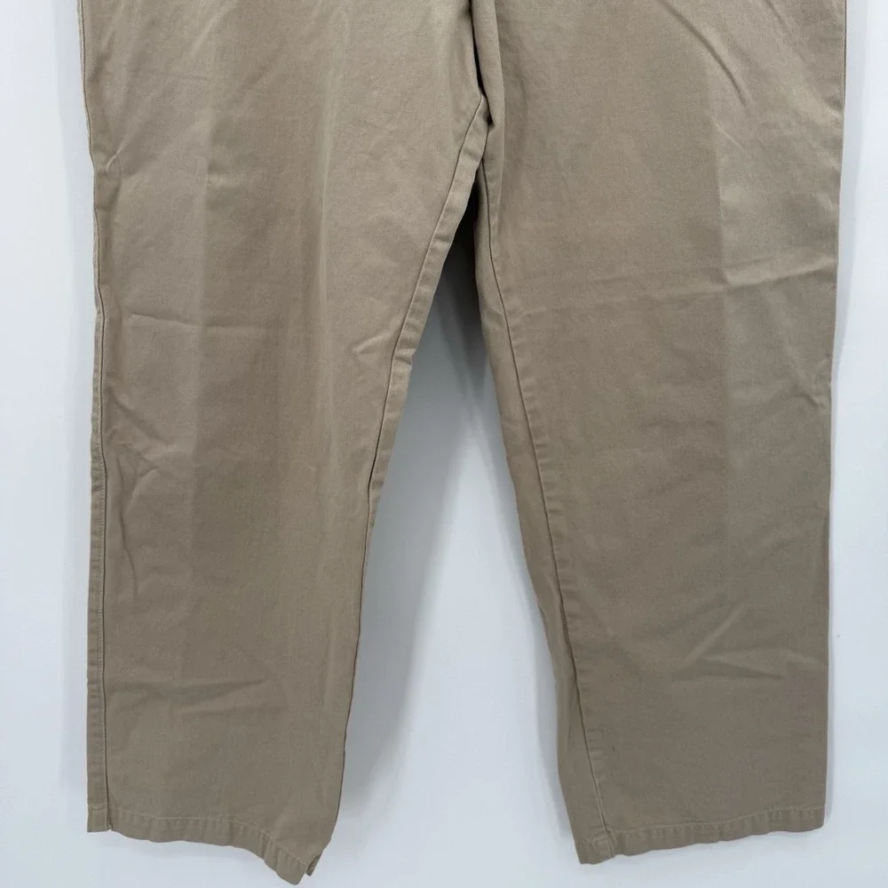 Cabela's Chino Pants Mens 40 x 32 Khaki Tan Cotton Canvas Outdoor Workwear - Picture 3 of 9
